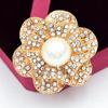 Exquisite Pearl Rhinestone Flower Brooch Lapel Pin - Versatile Fashion Accessory