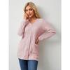 YYFS Women's Fashion Casual Fall Winter Solid Color Print Long Sleeve Sweaters