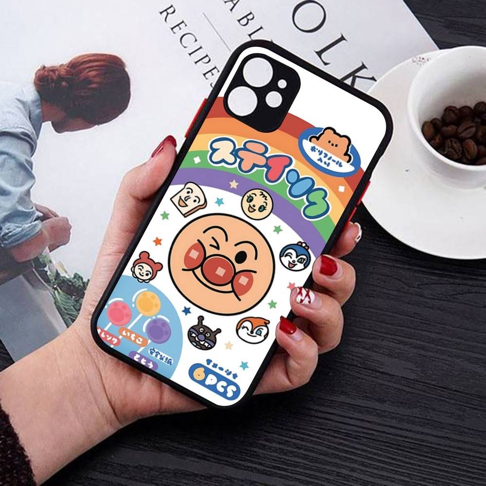 Cartoon Cute Fashion A-anpanmanes Matte Transparent Phone Cover For IPhone Case 16 15 14 13 12 11 Pro Max X XS Max Plus