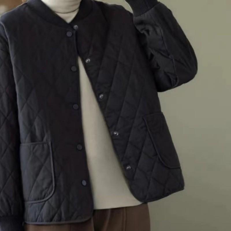 

Легкая и тонкая хлопковая одежда с длинными рукавами для женщин, свободная и повседневная в японском ретро-стиле, однобортная, теплая хлопковая одежда 4XL