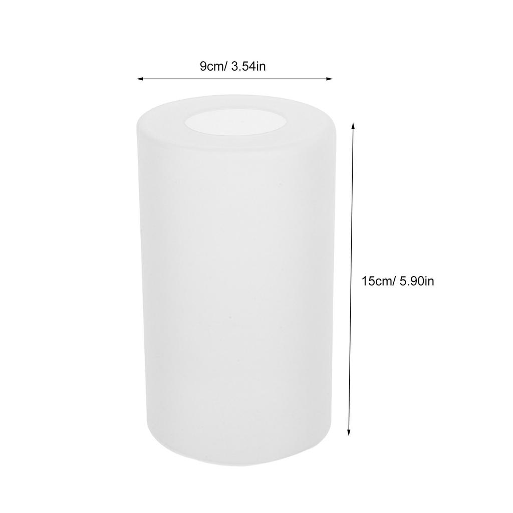Explosion Proof Windproof Cylindrical Glass Lamp Shade E27 Compatible Replacement for Pendant Ceiling Table Desk Wall Sconces