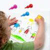 Young Children Master Wax Crayons And 12 Colored Pencils
