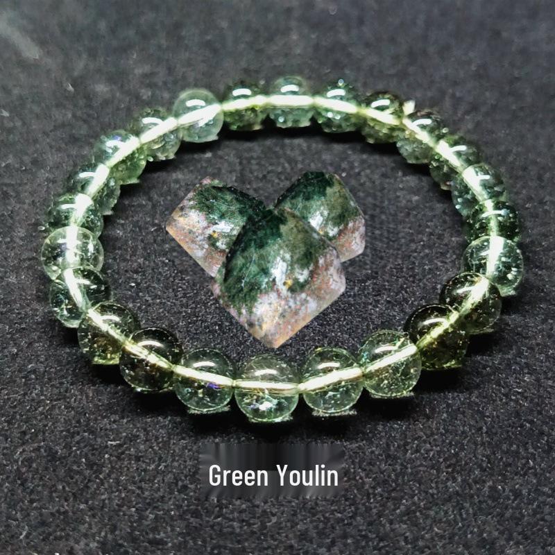 Crystal & Natural Stone Beaded Bracelet: Ruby Zoisite, Strawberry Quartz, Lapis Lazuli