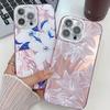 For iPhone 16 Pro Max Case Electroplated IMD TPU+PC Phone Back Cover with Glass Lens Film