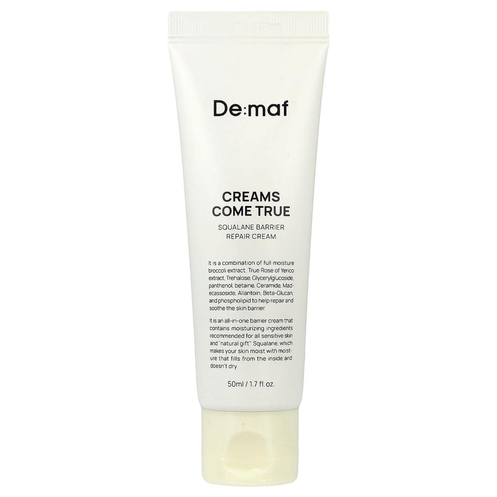 De:maf, Creams Come True, Squalane Barrier Repair Cream, 50ml (1.7 Fl Oz)