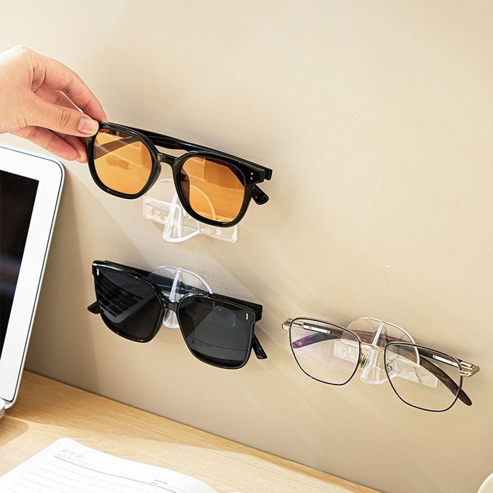 10Pcs Wall Mounted Sunglasses Storage Rack Self Adhesive Glasses Display Rack  Bathroom