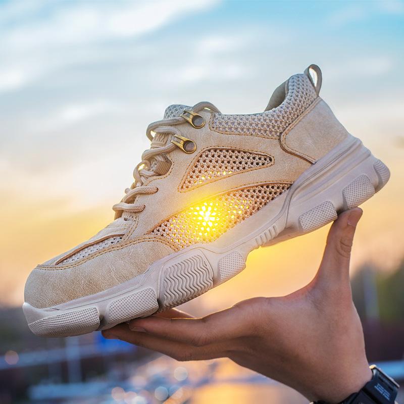 Labor Insurance Shoes Anti-smashing, Stab-proof and Deodorant Workshop Work Shoes Wear-resistant Construction Site Protection Safety Shoes