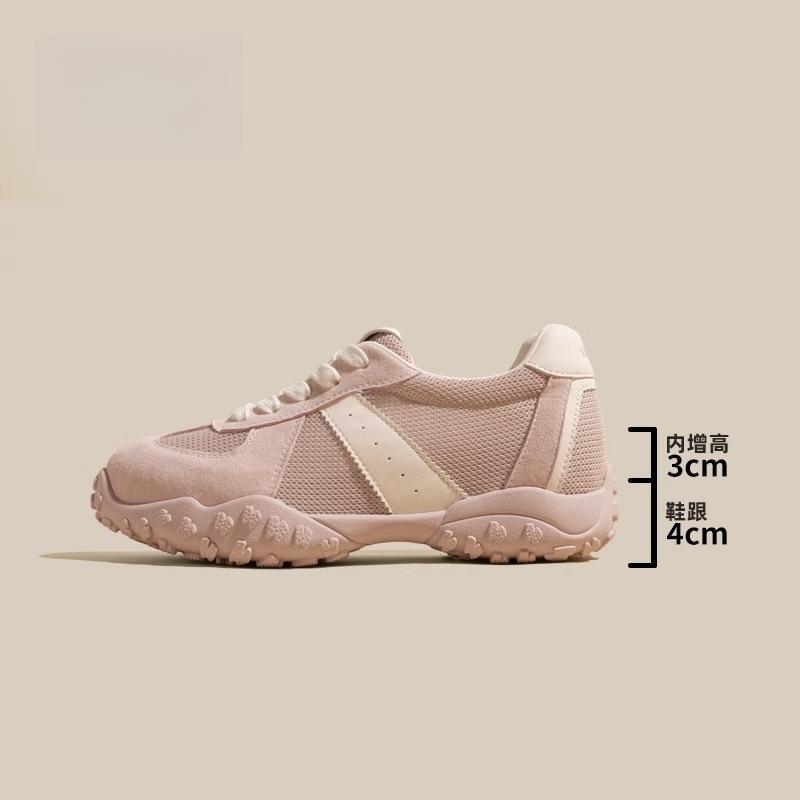 

Ruoji increases the height within 7 cm, German training shoes for women s 2025 summer new soft-soled breathable mesh casual Forrest Gump shoes 40
