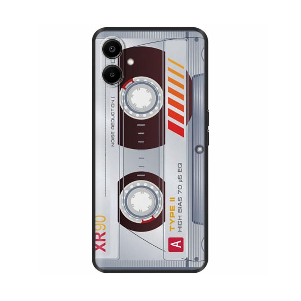 For Samsung Galaxy A06 Back Cover Soft Black Print Silicone Bumper Phone Case for Samsung Galaxy A06 A05 A04 Cases Fundas Coque