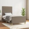 Vidaxl Struttura Letto Senza Materasso Taupe 90X200 Cm Tessuto