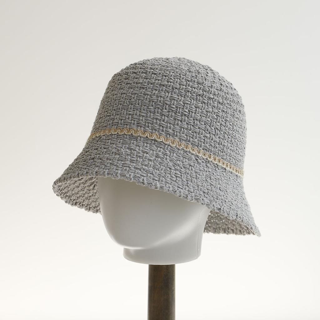 2026 stripe Panama Bucket Hat for Women Summer Hat Weave Sun Hat Travel and Lady Cap Female Simple Fold Floppy Girls Beach Hat