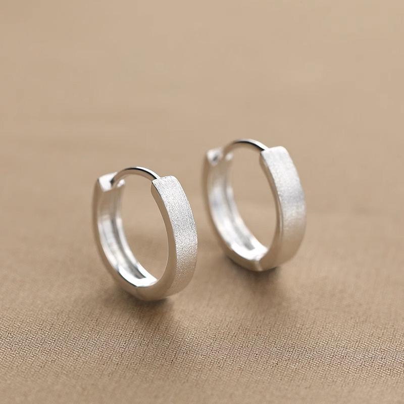 Personalised Vein Circle Earrings Female Light Luxury Niche Senior Sense Elegant Simple Lightweight Minimalist Hoop Earrings