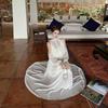 French Romantic Fairy Dress Fairy Fluttering Temperament Gentle Fairy White Off-the-shoulder Dress Seaside Vacation