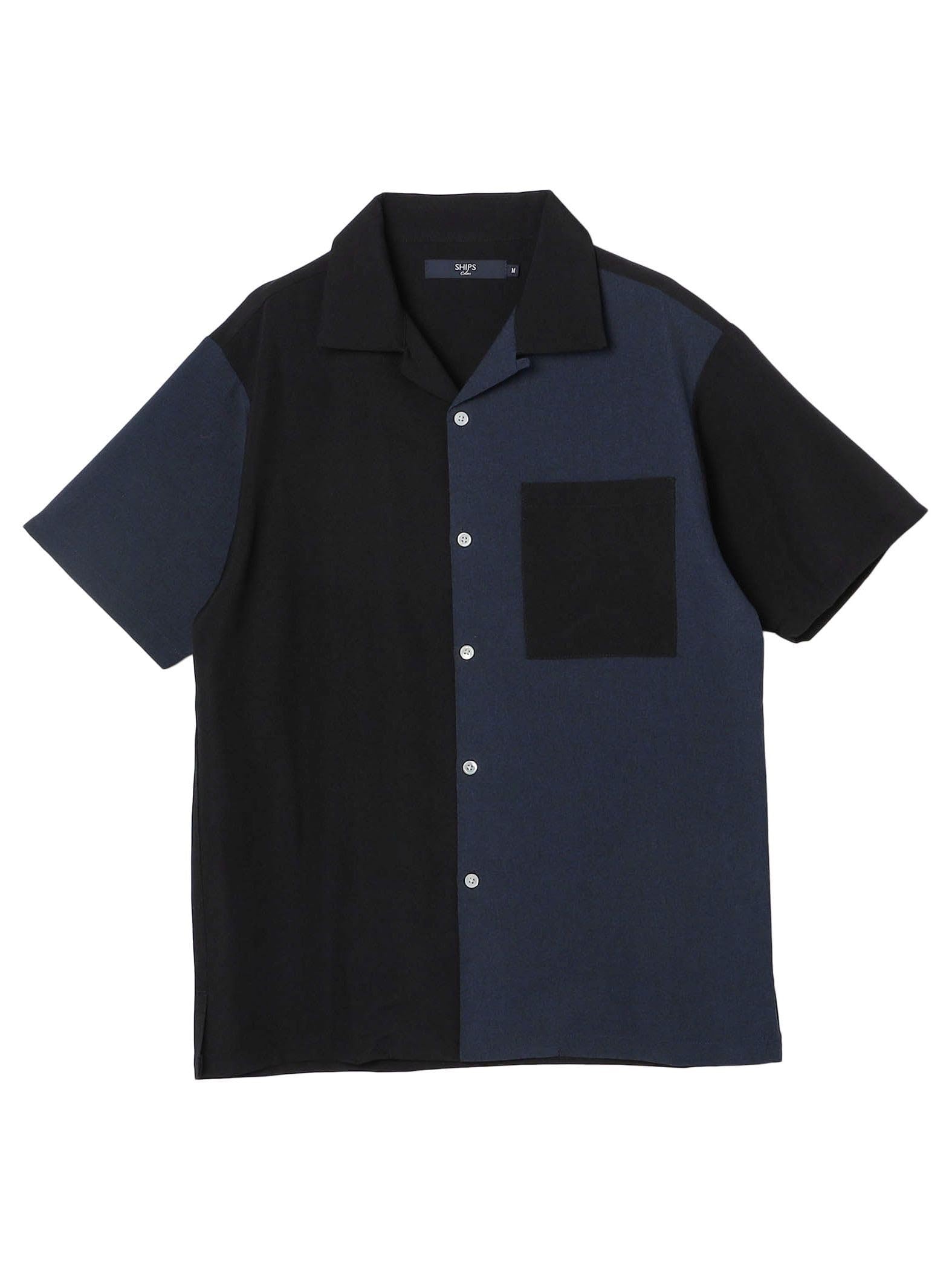 

SHIPS Colors Men s Polytro Open Collar Shirt, Black, Size M (211510049), Compatible with Co-ops