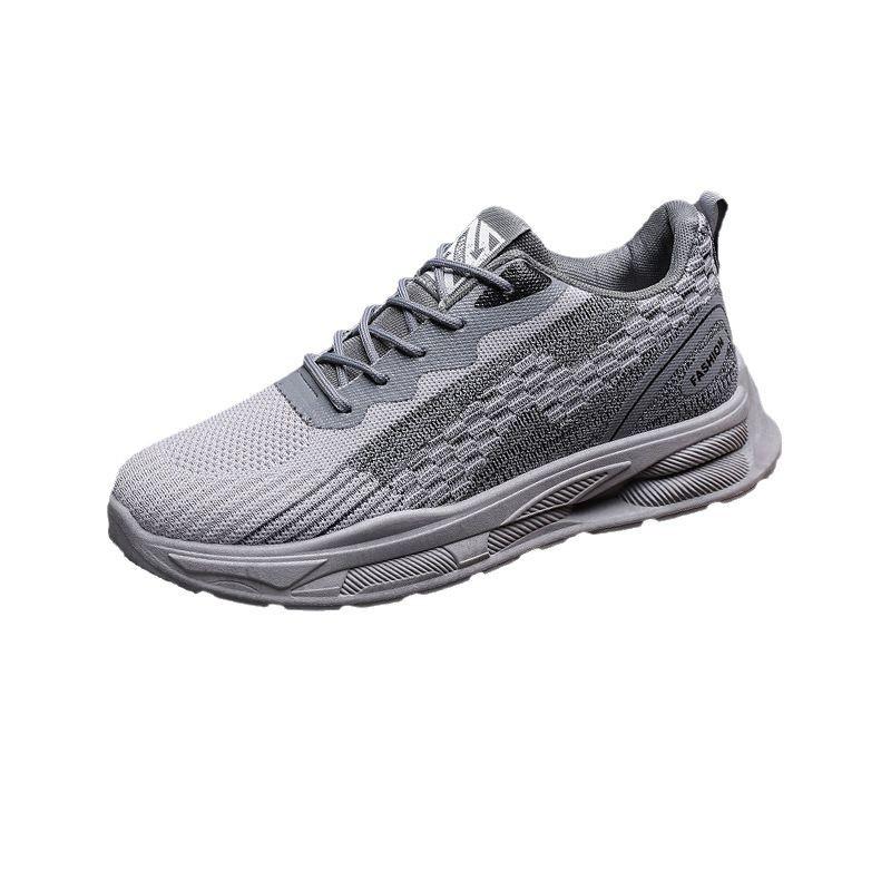 Spring and Autumn new men's shoes processing custom small single casual shoes men's breathable fly-woven mesh foreign trade