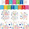 Colored Polka Dots, Birthday Party Decorations, Disposable Colored Balloons, Paper Cups, Paper Plates, Holiday Decorations