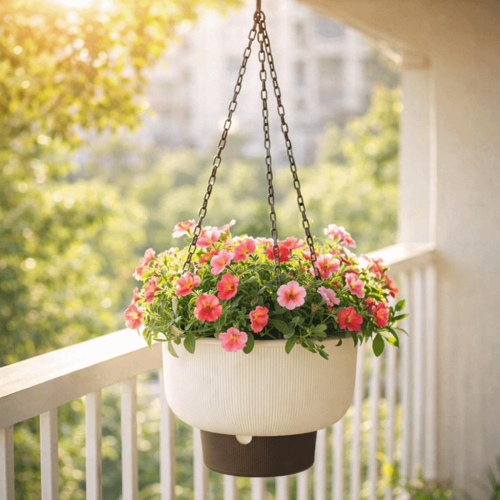 Drainage Hanging Flower Pots Thickened Suspended Basket  Outdoor Plants