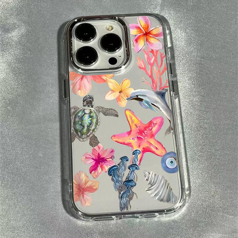 

Underwater World Theme Transparent Soft Phone Case For iPhone 17 16 15 14 13 12 11 Pro Max XS XR X 7 8 Plus 16E 17E 17 Air Cover iPhone 15 Pro