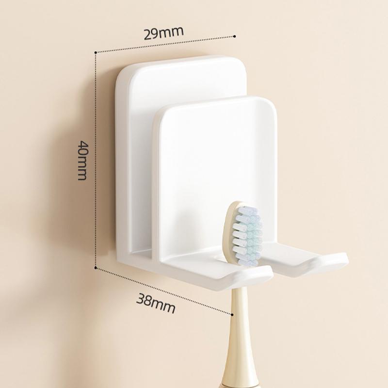 Metal Toothbrush Storage Rack Wall-Mounted U-Shaped Card Slot Electric Toothbrush Holder Razor Cup Shelf Bathroom Organizer