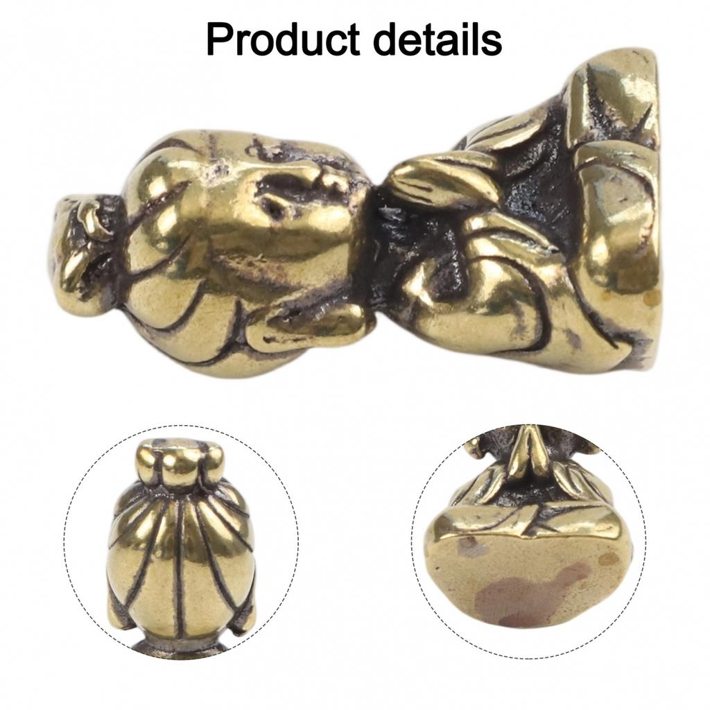 Small Brass Buddha Ornaments Guanyin Bodhisattva Mini Statue Chinese Decoration