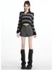 Women's High-End Wool Blend Bootcut Shorts - Slim-Fit A-Line, Petite, Hip-Enhancing, Autumn/Winter Wide-Leg Pants