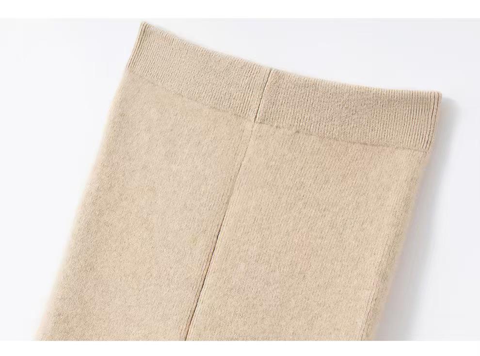 Leggings Donna 100% Puro Cashmere - Autunno/Inverno, Senza Cuciture, Caldi, Lavorati a Maglia, Versatili