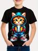 Dětské Oblečení Chlapecké Tričko Krátký Rukáv Stylové Grafické Trička s Motivem Závodů Aut Dětské Letní Oblečení Neformální Streetwear Chlapecké Oblečení