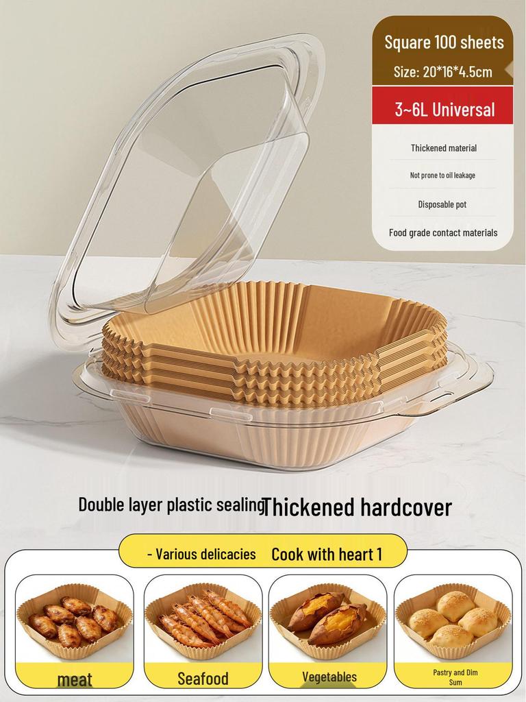 Good Helper Air Fryer Silicone Baking Mat - Oil-Absorbing, Thickened, Multi-Purpose.