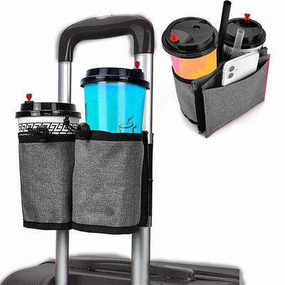 Luggage Travel Cup Holder Drink Bag Storage Bag Fits All Suitcase Handles