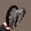 Rhinestoned Hairband For Women Toothcomb Design High Cranium Headdress Comfortable Hair Accessories Gift
