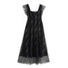 Kaslead New Arrival Women's Clothing Fashion Style Fashion Minimalist Casual Sequin Cinched Sleeveless Dress