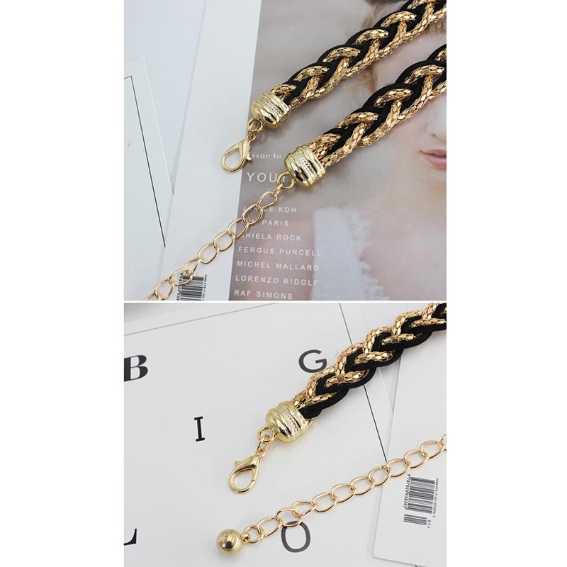 Gespleißter Perlen Damen Gürtel Elegant Vielseitig Elastische Taille Design Mode Perlenbesatz Vielseitig Frühling Sommer