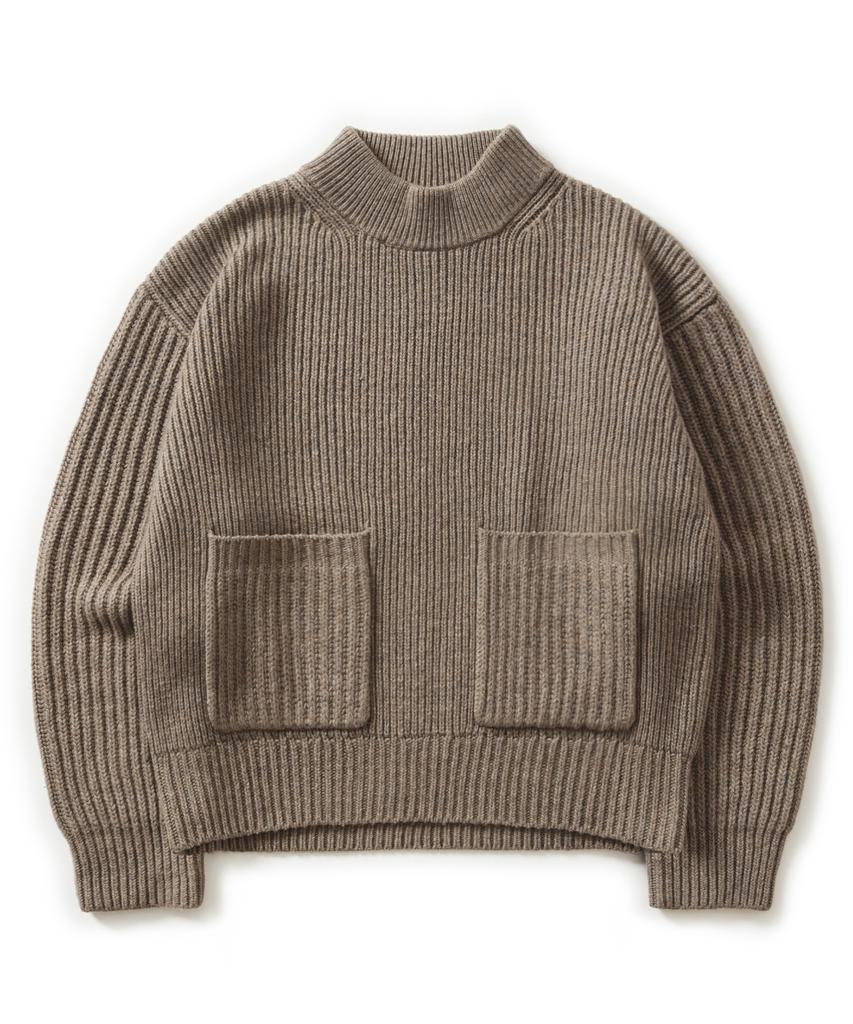 ESFAI Plgw Mock Neck Knit (Beige)
