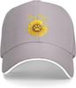 Dog Mom Sunflower Paw Print Baseball Cap Unisex Adjustable Polyester Casual Summer Sun Protection Hat