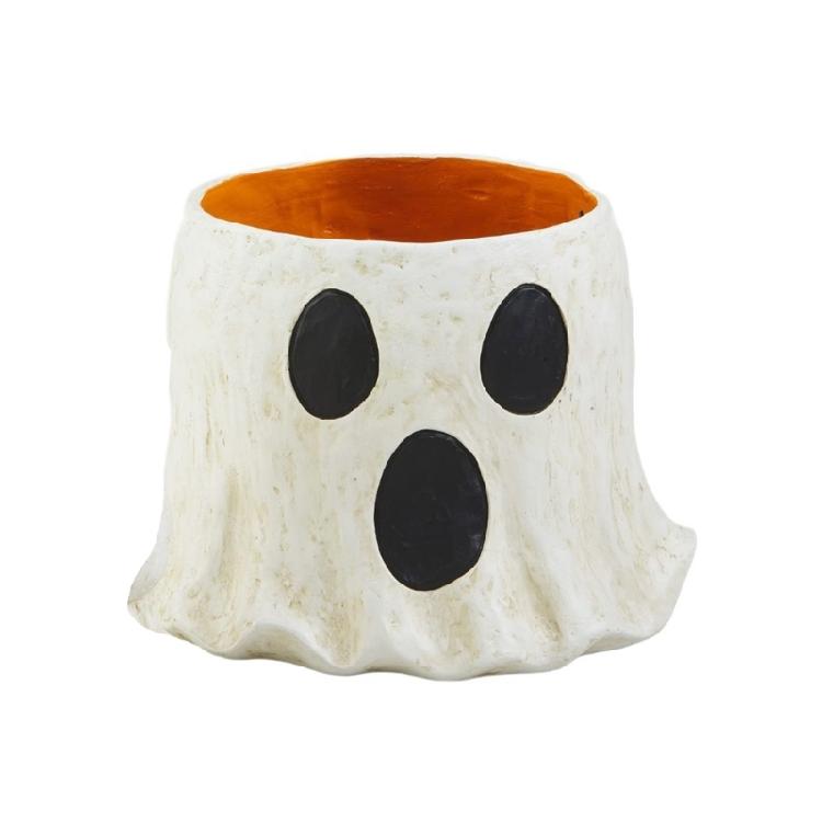 Cute Ghosting Designed Figurine Flower Pots Decorations Halloween Ghosting Planter Resin Crafts Ornaments For Courtyard Porch