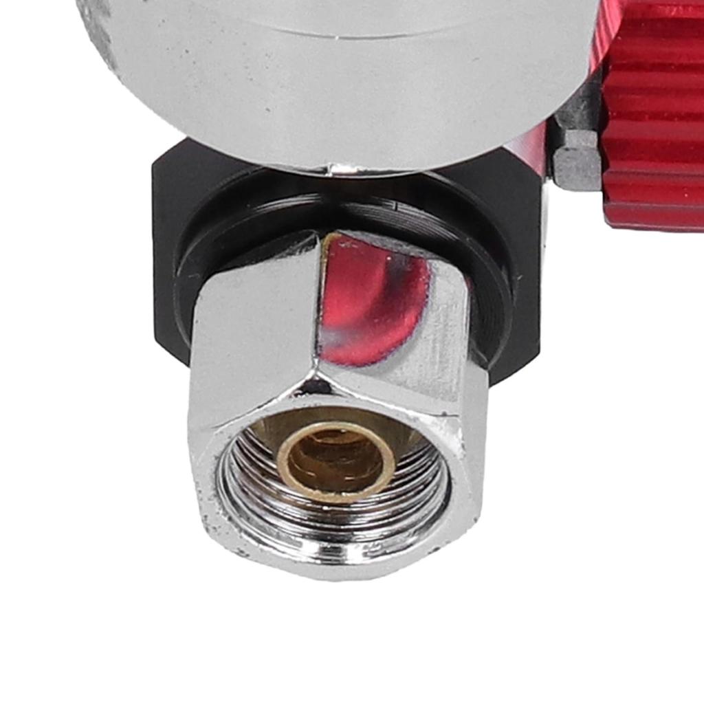 0-140psi/0-10bar Paint Spray Gun Air Regulator with G14in Thread, Spray Paint Air Pressure Regulator, Pressure Adjusting Valve Gauge