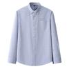 Camicie Oxford in Cotone Casual da Uomo con Taschino Singolo, Manica Lunga, Vestibilità Standard, Comode, Button-down, a Quadri