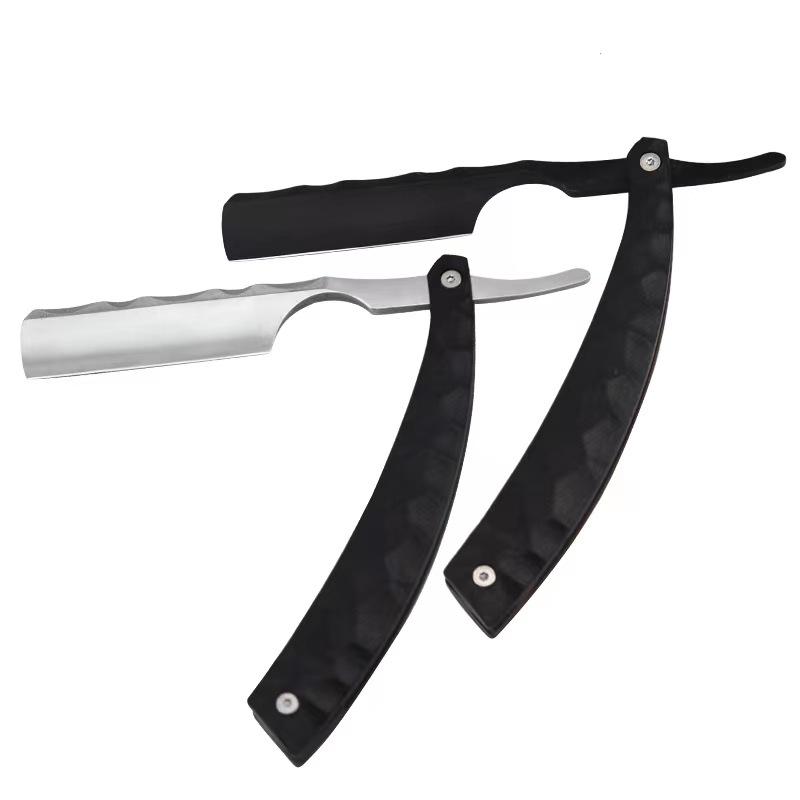 Ebony Wavy Manual Razor for Face, Head, Hair, and Eyebrow Shaving