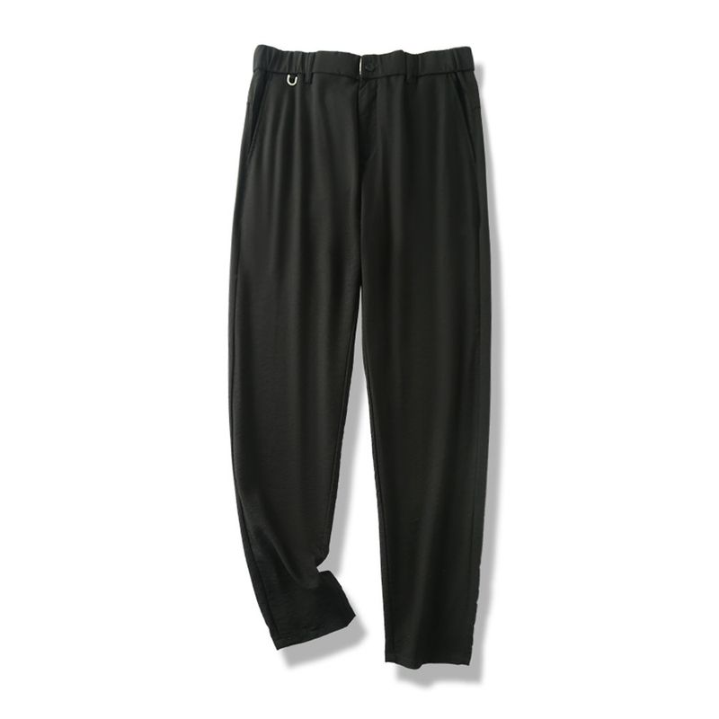 Elastic Ice Silk Draped Pants Men's Summer Thin 2024 New Arrival Straight Men's Pants Export Export Business Casual Pants