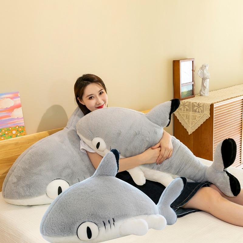 Cute Shark Cat Plush Toy Pillow For Kids Soft And Cuddly, Perfect For Bedtime Snuggles! 70cm-150cm Sizes Available