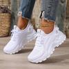 Shoes Female Summer Fashion New Women's Shoes Mesh Breathable Thick Bottom Retro Gump Shoes Korean Sports Shoes
