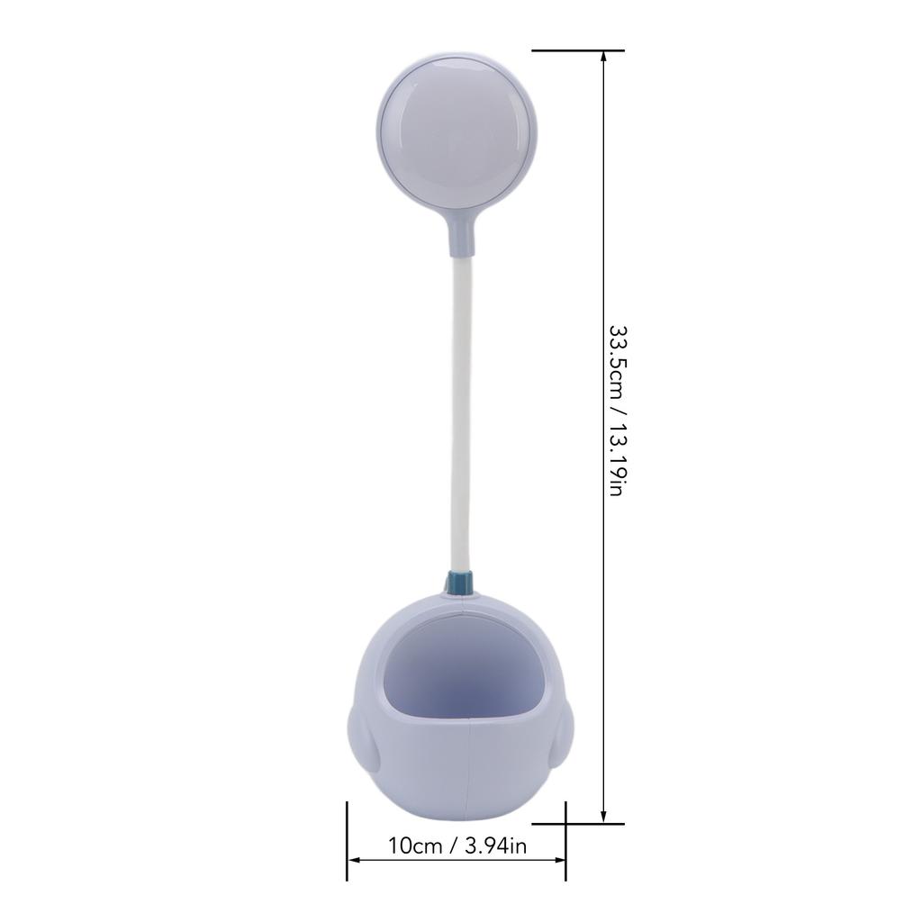 Small Desk Light with Pen Holder Comfortable Decorative Practical No Noise LED USB Small Table Lamp