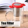Red Silicone Loose Leaf Tea Infuser Fine Mesh Filter Mesh Tea Strainer  For Teapots