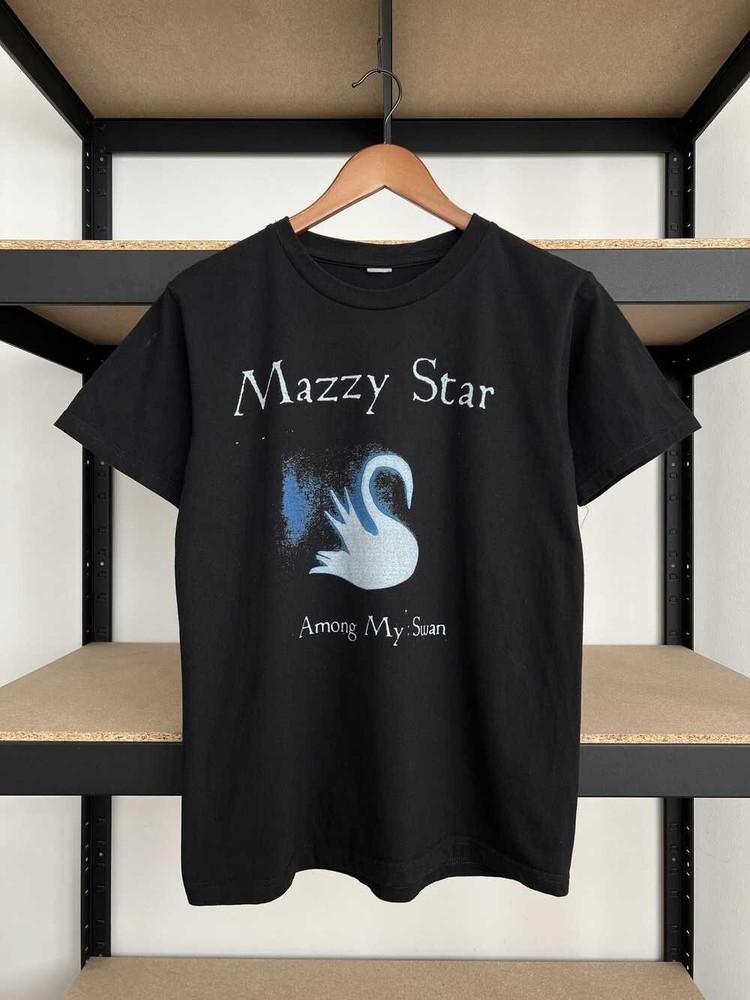 Винтажная футболка Mazzy Star Among My Swan Черная Унисекс Все размеры TUR02 Унисекс Футболка S