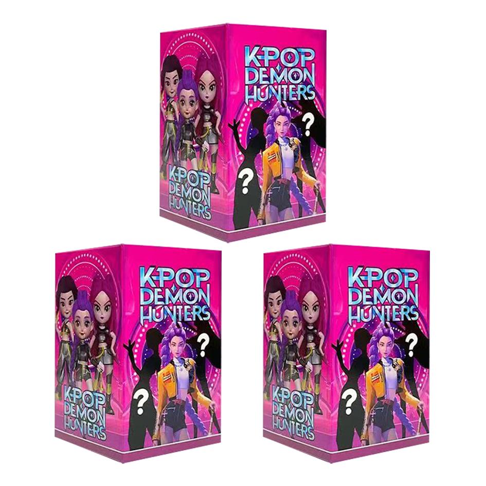 KPop Devil Hunter Doll Vinyl Toy AnimeRumi Mira Zoi Character Vinyl Mask Blind Box Ornament Toy Christmas Gift
