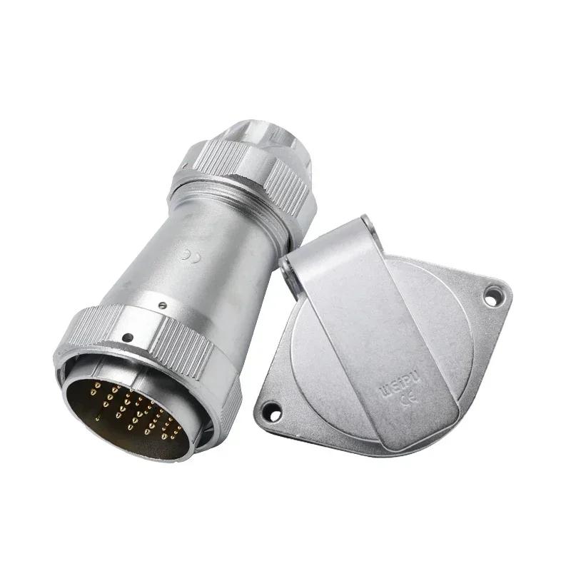 WEIPU WY55 M55 TE/ZG Male Plug Female Socket 4Pin 7Pin 40Pin 53Pin 61Pin Waterproof Electrical Signal Connector Charger