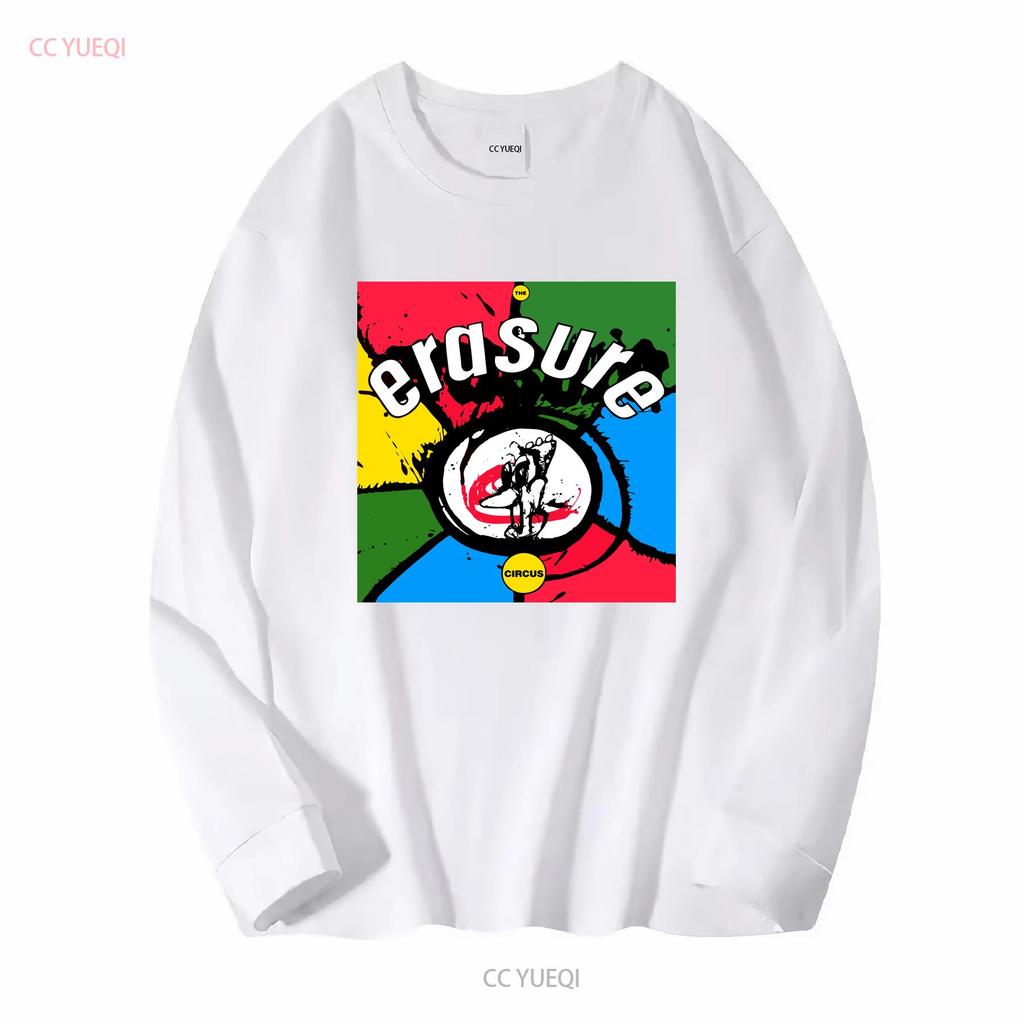 Erasure der Zirkus Aktives T-Shirt Logo Lustig Größe S bis 5XL Vintage gewaschen Lässig Unisex Gestreckt Weich Grafikdesigner Kleidung