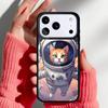 Coque de téléphone Space Kitty Cat Adventures pour iPhone 17 Air 16e 15 14 13 Pro Max Coque Arrière pour 12 11 Pro Coque