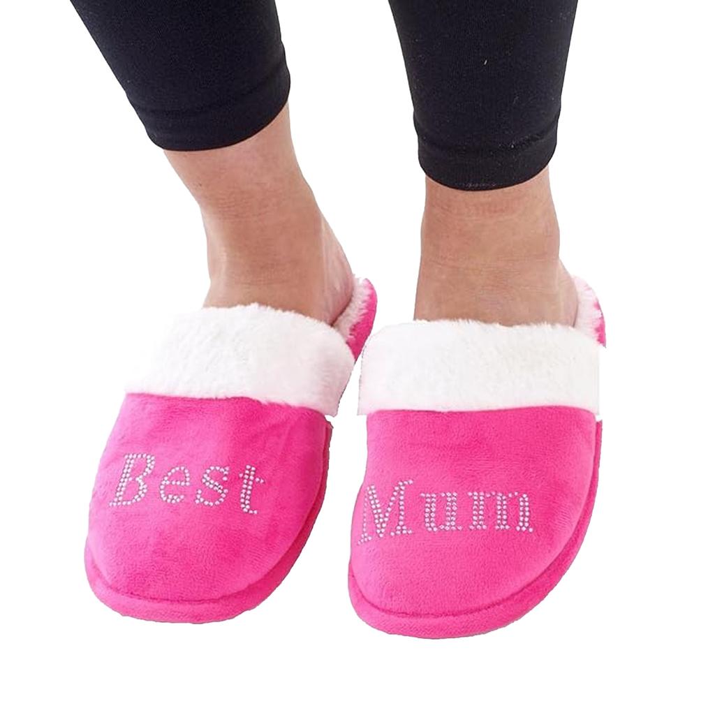 Keanu Womens/Ladies Best Mum Faux Fur Lined Slip-on Mules