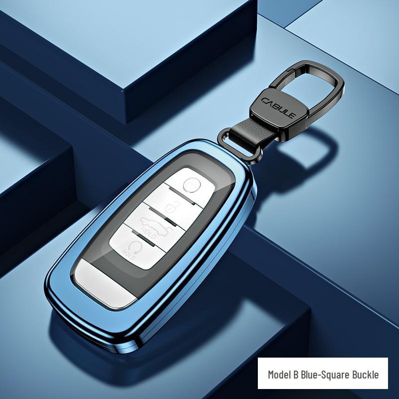 Premium Full Wrap Metal Key Case for Hongqi HS5, HS7, H9
